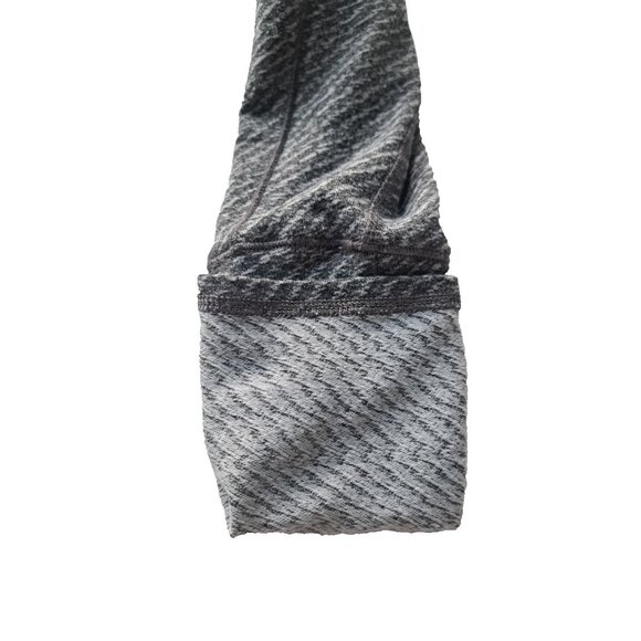 Lululemon Women's Outrun 1/2 Zip Top Hazy Heather Grey Thumbholes Size 8 - Picture 3 of 7